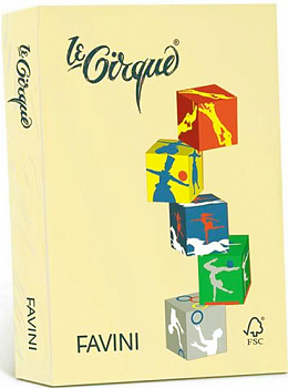 Бумага цветная "Le Cirque №200 Giallo", A4, 160гр, 250л,желтая